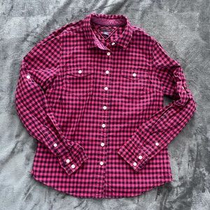 Tommy Hilfiger Pink/navy checkered button down